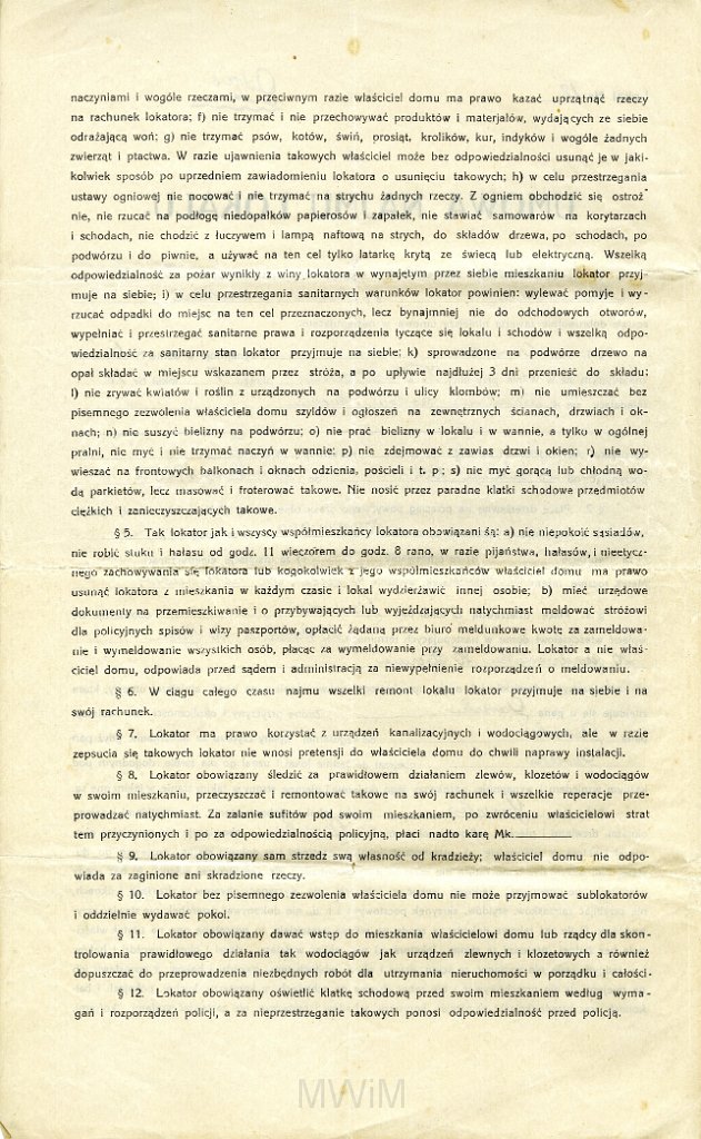 KKE 5685-2.jpg - Dok. Umowa Najmu lokalu miedzy Wincentym Malinowskim a Antonim Graszko, Wilno, 20 IV 1924/1925/1926/1927/1929 r.